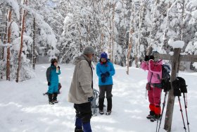 登山道分岐点にて休憩中3