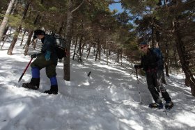 横岳へ向けて登山開始