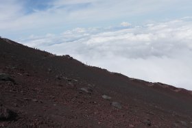 富士吉田口の登山道