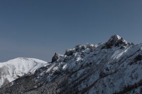 大同心、小同心と硫黄岳