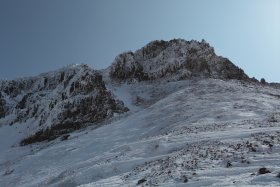 赤岳山頂方向