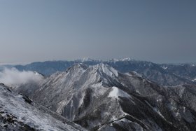 北岳と仙丈ケ岳、甲斐駒ケ岳