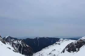 常念、蝶槍、蝶ヶ岳、富士山