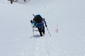 槍ヶ岳山荘まであと少し