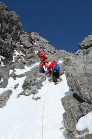 槍ヶ岳からの下山