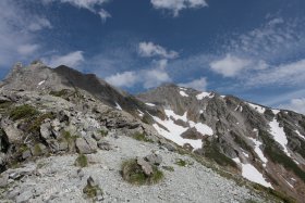 槍ヶ岳と大喰岳