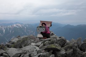 山頂にて