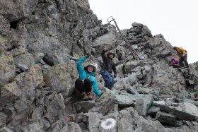 山頂からの下山