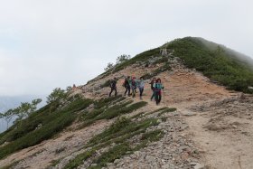 ヒュッテ西岳へ向けて