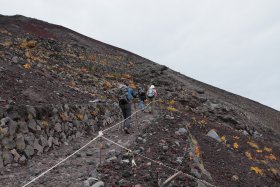 黙々と登山中