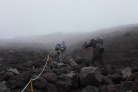 山頂が見えた