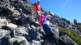 山頂からの下山