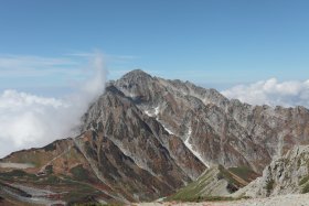 別山から見る剱岳