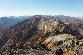 剱岳山頂から