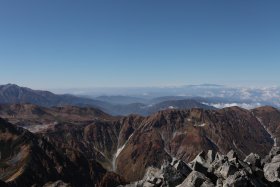 剱岳山頂から