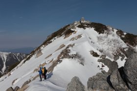 甲斐駒ヶ岳山頂まで