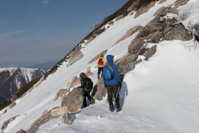 山頂へ向けて