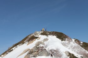 甲斐駒ヶ岳山頂へ登頂