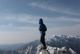 山頂にて