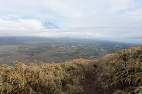 富士山を見ながらの下山