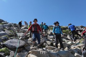 中岳から木曽駒ヶ岳へ向けて