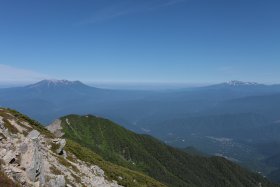 木曽御嶽山と乗鞍岳