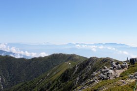 蓼科山と八ヶ岳