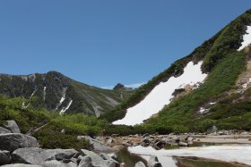 濃ヶ池と宝剣岳