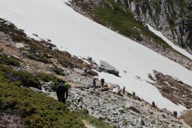 宝剣山荘へ向けて