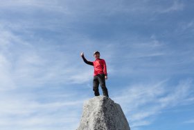 宝剣岳山頂にて