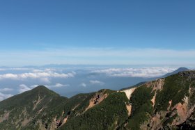 北アルプスと硫黄岳