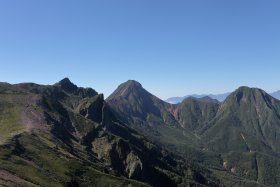 赤岳、中岳、阿弥陀岳