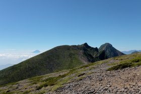 赤岳、横岳、富士山