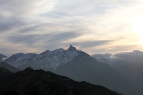 槍ヶ岳と穂高連峰