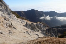 花崗岩の斜面