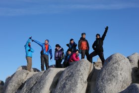 燕岳山頂登頂！