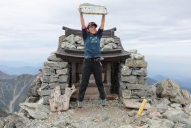 剱岳山頂にて