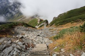 重太郎新道の階段