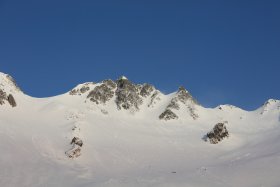 涸沢岳と涸沢槍