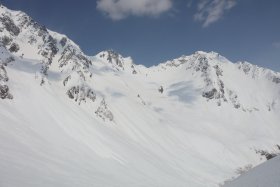 涸沢岳と北穂高岳