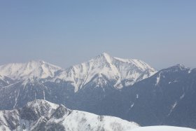 常念岳、横通岳