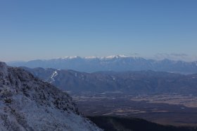 南アルプスの山々