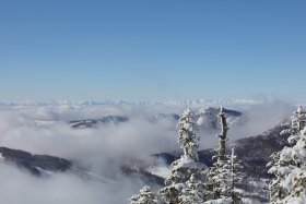 北アルプスの山々