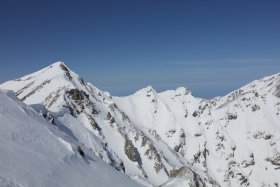 唐松岳山頂まであと少し