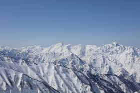 赤牛、黒部五郎、薬師、雄山、別山、剱岳