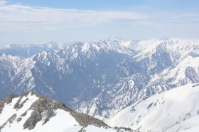 黒部と穂高連峰