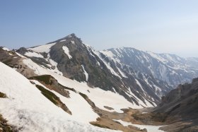 白馬岳と大雪渓