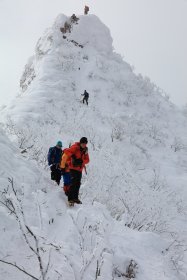 剣ヶ峰直下