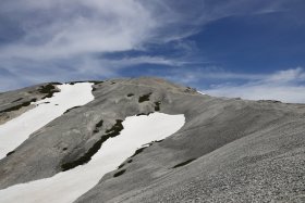 白馬鑓ヶ岳からの稜線