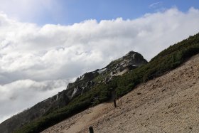 燕岳と青空